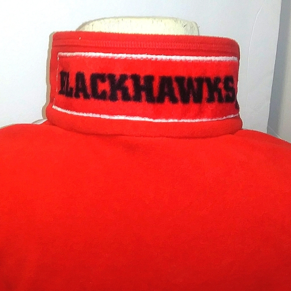 NEW Chicago Blackhawks Polar Fleece Jacket! S, Men. Red/White. Unisex - Picture 8 of 10